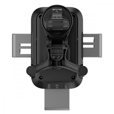 Автомобільний тримач З бездротовою зарядкою Proove Triple Clamp Pro 15W (WHTP15010004) Metal Gray
