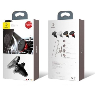 Автотримач Magnetic Car Mount Phone Holder with Cable Clip Air Vent Version (C40141201S13-00)сірий