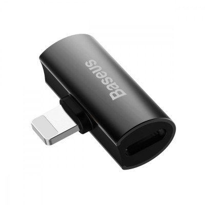 Адаптер Baseus iP Male To Dual IP Female Adapter L46 (CAL46-01) Black