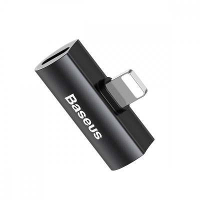 Адаптер Baseus iP Male To Dual IP Female Adapter L46 (CAL46-01) Black