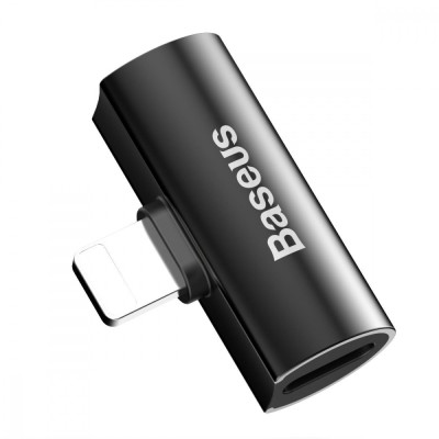 Адаптер Baseus iP Male To Dual IP Female Adapter L46 (CAL46-01) Black