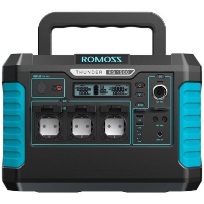 Зарядна станція Romoss RS1500 (RS1500-2B2-G153H) (1328 Вт·год) Зарядна станція Romoss RS1500 (RS1500-2B2-G153H) (1328 Вт·год)