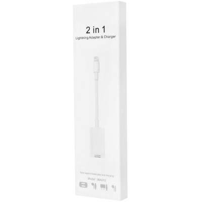 Перехідник Apple Lightning To Lightning Audio + Charge Перехідник Apple Lightning To Lightning Audio + Charge