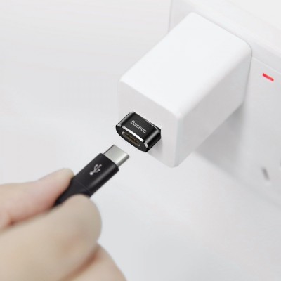 Перехідник Baseus Type-C To USB (Black) (CAAOTG-01) Перехідник Baseus Type-C To USB (Black) (CAAOTG-01)