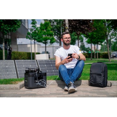 Портативна сонячна панель 2E, DC 200 Вт, USB-С 45 Вт, USB-A 24 Вт (2E-EC-200) Портативна сонячна панель 2E, DC 200 Вт, USB-С 45 Вт, USB-A 24 Вт (2E-EC-200)