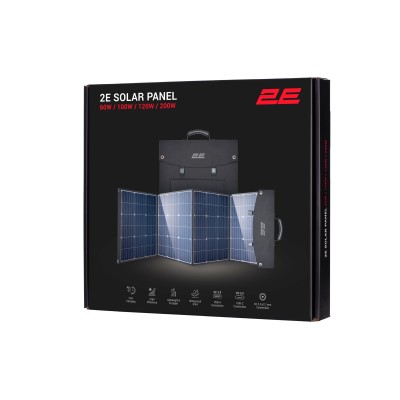Портативна сонячна панель 2E, DC 200 Вт, USB-С 45 Вт, USB-A 24 Вт (2E-EC-200) Портативна сонячна панель 2E, DC 200 Вт, USB-С 45 Вт, USB-A 24 Вт (2E-EC-200)