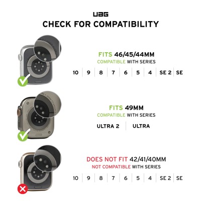 Ремінець UAG для Apple Watch Ultra 2/Ultra-49-45-44mm, Civilian, Titanium (194002113636) Ремінець UAG для Apple Watch Ultra 2/Ultra-49-45-44mm, Civilian, Titanium (194002113636)