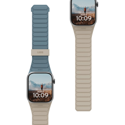 Ремінець UAG для Apple Watch Ultra 2/Ultra-49-45-44mm, Pathfinder, Dune/Cloud Blue (194161118051) Ремінець UAG для Apple Watch Ultra 2/Ultra-49-45-44mm, Pathfinder, Dune/Cloud Blue (194161118051)