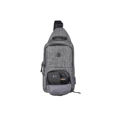 Рюкзак-слінг, Wenger Console Cross Body Bag, сірий (605029) Рюкзак-слінг, Wenger Console Cross Body Bag, сірий (605029)
