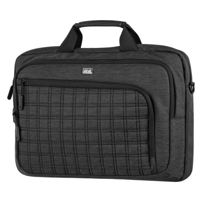 Сумка 2E CrossSquares 16", чорна (2E-CBN9198BK) Сумка 2E CrossSquares 16", чорна (2E-CBN9198BK)
