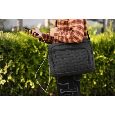 Сумка 2E CrossSquares 16", чорна (2E-CBN9198BK) Сумка 2E CrossSquares 16", чорна (2E-CBN9198BK)