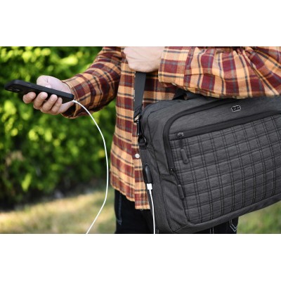 Сумка 2E CrossSquares 16", чорна (2E-CBN9198BK) Сумка 2E CrossSquares 16", чорна (2E-CBN9198BK)