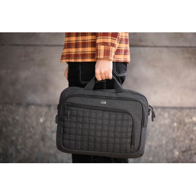 Сумка 2E CrossSquares 16", чорна (2E-CBN9198BK) Сумка 2E CrossSquares 16", чорна (2E-CBN9198BK)