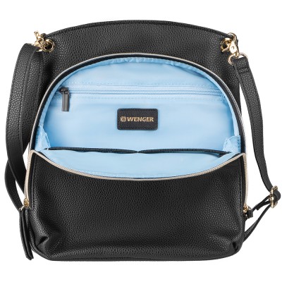 Сумка жіноча Wenger LeaSophie Crossbody Tote 10", чорна (610189) Сумка жіноча Wenger LeaSophie Crossbody Tote 10", чорна (610189)