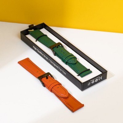 Універсальний ремінець Leather Edition 20 mm green