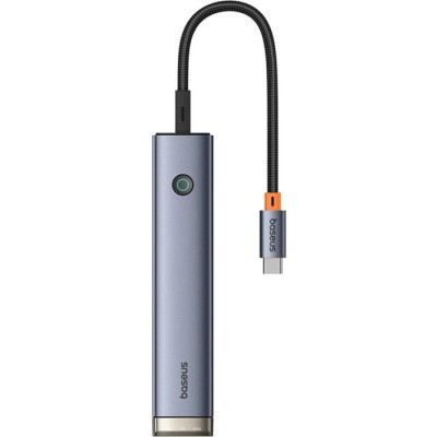 Хаб-адаптер Baseus UltraJoy Series 6-Port HUB AIR Space Gre (Type-C to HDMI4K@30Hz*1+USB3.0*2+USB2.0*1+Type-C3.0*1+PD*1) Хаб-адаптер Baseus UltraJoy Series 6-Port HUB AIR Space Gre (Type-C to HDMI4K@30Hz*1+USB3.0*2+USB2.0*1+Type-C3.0*1+PD*1)