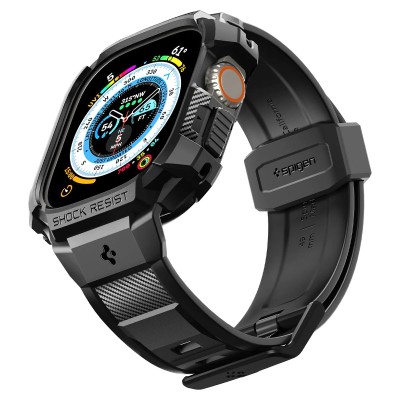 Чохол та ремінець 2в1 Spigen для Apple Watch Ultra 49mm, Rugged Armor Pro, Black (ACS05460) Чохол та ремінець 2в1 Spigen для Apple Watch Ultra 49mm, Rugged Armor Pro, Black (ACS05460)