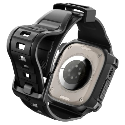 Чохол та ремінець 2в1 Spigen для Apple Watch Ultra 49mm, Rugged Armor Pro, Black (ACS05460) Чохол та ремінець 2в1 Spigen для Apple Watch Ultra 49mm, Rugged Armor Pro, Black (ACS05460)