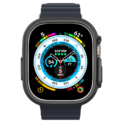 Чохол-накладка Spigen для Apple Watch Ultra (49mm), Thin Fit, Black (ACS05458) Чохол-накладка Spigen для Apple Watch Ultra (49mm), Thin Fit, Black (ACS05458)