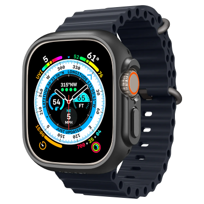 Чохол-накладка Spigen для Apple Watch Ultra (49mm), Thin Fit, Black (ACS05458) Чохол-накладка Spigen для Apple Watch Ultra (49mm), Thin Fit, Black (ACS05458)