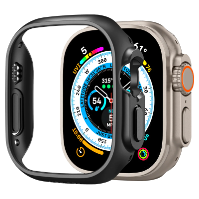Чохол-накладка Spigen для Apple Watch Ultra (49mm), Thin Fit, Black (ACS05458) Чохол-накладка Spigen для Apple Watch Ultra (49mm), Thin Fit, Black (ACS05458)