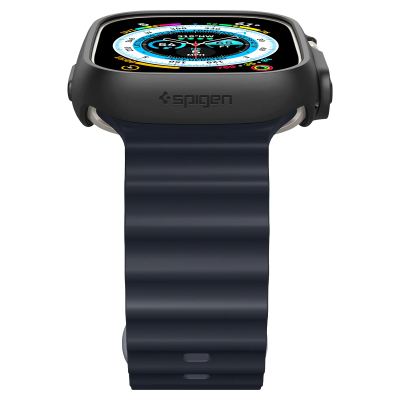 Чохол-накладка Spigen для Apple Watch Ultra (49mm), Thin Fit, Black (ACS05458) Чохол-накладка Spigen для Apple Watch Ultra (49mm), Thin Fit, Black (ACS05458)
