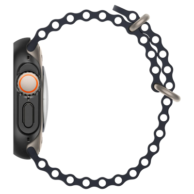 Чохол-накладка Spigen для Apple Watch Ultra (49mm), Thin Fit, Black (ACS05458) Чохол-накладка Spigen для Apple Watch Ultra (49mm), Thin Fit, Black (ACS05458)