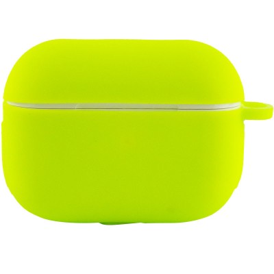 Силиконовый футляр New с карабином для наушников Airpods Pro Салатовый / Neon green Силиконовый футляр New с карабином для наушников Airpods Pro Салатовый / Neon green