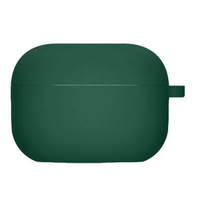 Силіконовий футляр з мікрофіброю для навушників Airpods 3 Зелений / Pine green Силіконовий футляр з мікрофіброю для навушників Airpods 3 Зелений / Pine green