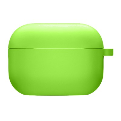 Силіконовий футляр з мікрофіброю для навушників Airpods 3 Салатовий / Neon green Силіконовий футляр з мікрофіброю для навушників Airpods 3 Салатовий / Neon green