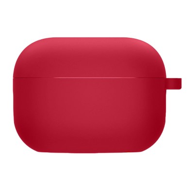 Силіконовий футляр з мікрофіброю для навушників Airpods 3 Червоний / Rose Red Силіконовий футляр з мікрофіброю для навушників Airpods 3 Червоний / Rose Red