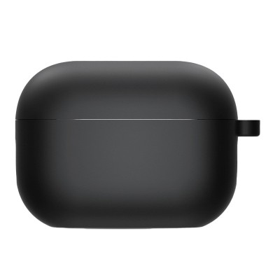 Силіконовий футляр з мікрофіброю для навушників Airpods 3 Чорний / Black