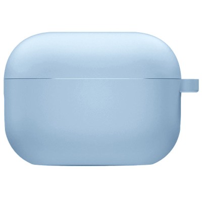 Силіконовий футляр з мікрофіброю для навушників Airpods 4 Блакитний / Lilac Blue