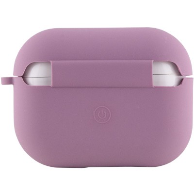 Силіконовий футляр з мікрофіброю для навушників Airpods 4 Ліловий / Lilac Pride