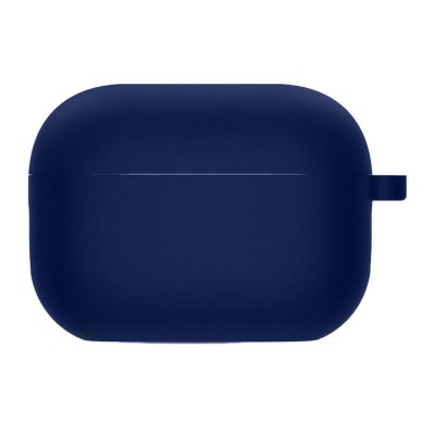 Силіконовий футляр з мікрофіброю для навушників Airpods 4 Темно-синій / Midnight blue Силіконовий футляр з мікрофіброю для навушників Airpods 4 Темно-синій / Midnight blue