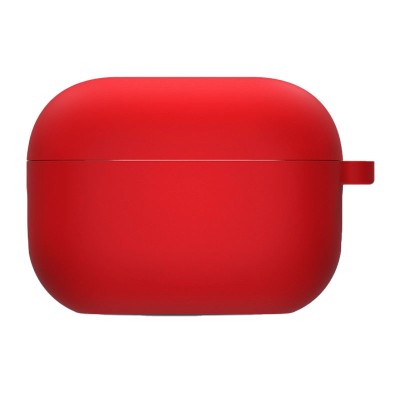Силіконовий футляр з мікрофіброю для навушників Airpods 4 Червоний / Red Силіконовий футляр з мікрофіброю для навушників Airpods 4 Червоний / Red