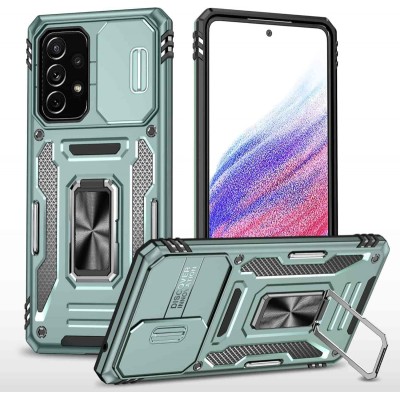 Ударопрочный чехол Camshield Army Ring для Samsung Galaxy A53 5G Зеленый / Light Green Ударопрочный чехол Camshield Army Ring для Samsung Galaxy A53 5G Зеленый / Light Green
