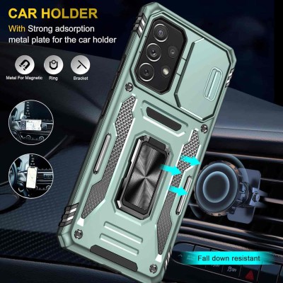 Ударопрочный чехол Camshield Army Ring для Samsung Galaxy A53 5G Зеленый / Light Green Ударопрочный чехол Camshield Army Ring для Samsung Galaxy A53 5G Зеленый / Light Green