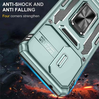 Ударопрочный чехол Camshield Army Ring для Samsung Galaxy A53 5G Зеленый / Light Green Ударопрочный чехол Camshield Army Ring для Samsung Galaxy A53 5G Зеленый / Light Green