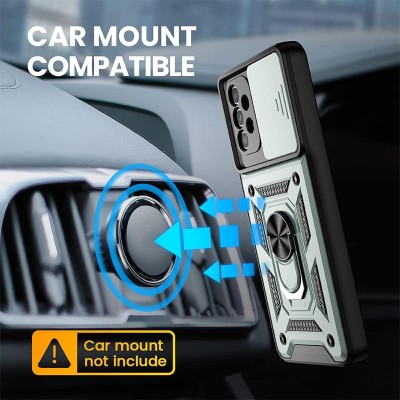 Ударопрочный чехол Camshield Serge Ring for Magnet для Samsung Galaxy A72 4G / A72 5G Зеленый Ударопрочный чехол Camshield Serge Ring for Magnet для Samsung Galaxy A72 4G / A72 5G Зеленый