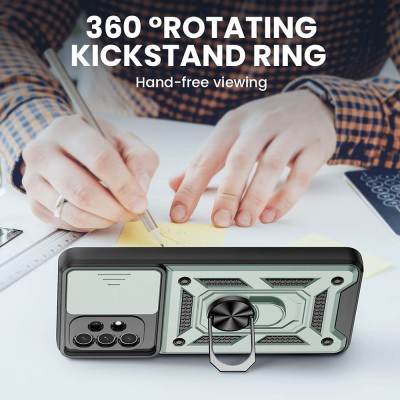 Ударопрочный чехол Camshield Serge Ring for Magnet для Samsung Galaxy A72 4G / A72 5G Зеленый Ударопрочный чехол Camshield Serge Ring for Magnet для Samsung Galaxy A72 4G / A72 5G Зеленый