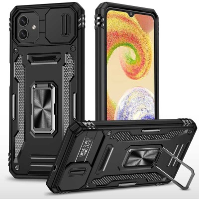 Ударостійкий чохол Camshield Army Ring для Samsung Galaxy A06 Чорний / Black Ударостійкий чохол Camshield Army Ring для Samsung Galaxy A06 Чорний / Black
