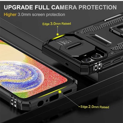 Ударостійкий чохол Camshield Army Ring для Samsung Galaxy A06 Чорний / Black Ударостійкий чохол Camshield Army Ring для Samsung Galaxy A06 Чорний / Black