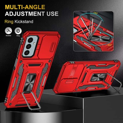 Ударостійкий чохол Camshield Army Ring для Samsung Galaxy A16 4G/5G Червоний / Red Ударостійкий чохол Camshield Army Ring для Samsung Galaxy A16 4G/5G Червоний / Red