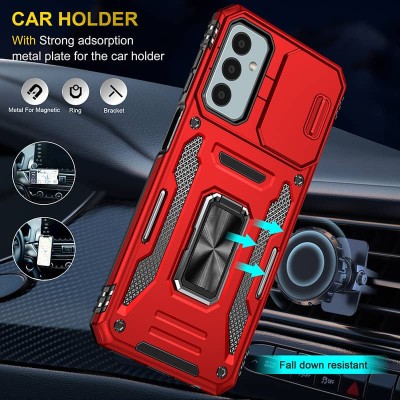 Ударостійкий чохол Camshield Army Ring для Samsung Galaxy A16 4G/5G Червоний / Red Ударостійкий чохол Camshield Army Ring для Samsung Galaxy A16 4G/5G Червоний / Red