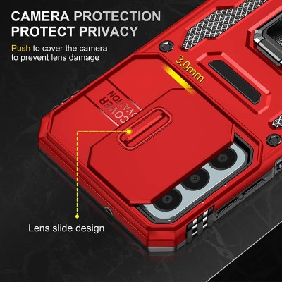 Ударостійкий чохол Camshield Army Ring для Samsung Galaxy A16 4G/5G Червоний / Red Ударостійкий чохол Camshield Army Ring для Samsung Galaxy A16 4G/5G Червоний / Red