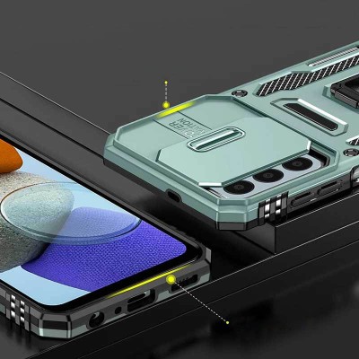 Ударостійкий чохол Camshield Army Ring для Samsung Galaxy A26 5G Зелений / Light Green