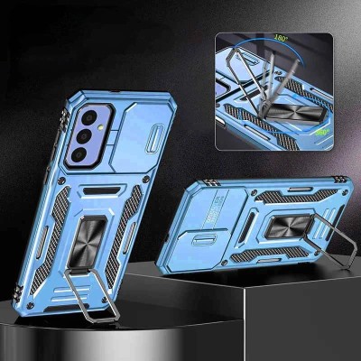 Ударостійкий чохол Camshield Army Ring для Samsung Galaxy A36 5G / A56 5G Блакитний / Light Blue Ударостійкий чохол Camshield Army Ring для Samsung Galaxy A36 5G / A56 5G Блакитний / Light Blue