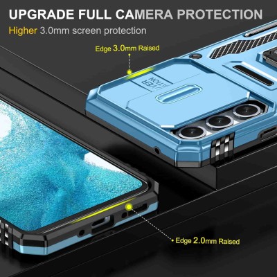 Ударостійкий чохол Camshield Army Ring для Samsung Galaxy A36 5G / A56 5G Блакитний / Light Blue Ударостійкий чохол Camshield Army Ring для Samsung Galaxy A36 5G / A56 5G Блакитний / Light Blue