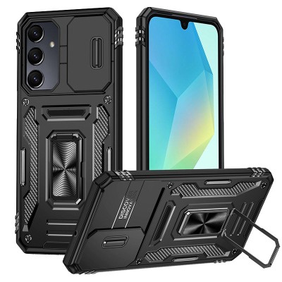 Ударостійкий чохол Camshield Army Ring для Samsung Galaxy A36 5G / A56 5G Чорний / Black